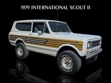 1979 International IH Scout II NEW Sign 24 x 30