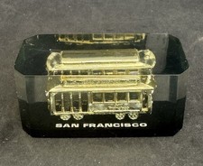 Vintage San Francisco Cable Car Clear Acrylic  Souvenir/ Made In Taiwan picture