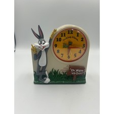 Vintage 1974 Bugs Bunny Talking Alarm Clock Looney Tunes Retro Decor- Part only picture