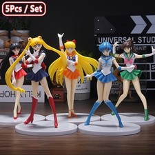 5pcs Anime Girl Figure Set PVC Collectible Desktop Display Toy Gift picture