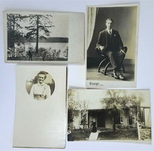 Postcard Lot RPPC Real Photo People Places early 1900’s in Sleeves picture