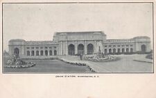 Washington DC Railway Railroad Train Station Depot 1910s Private Vtg Postcard L6 picture