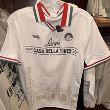 2026 Walt Disney World Parks Cars Luigi's Casa Della Tires Soccer Jersey NWT picture