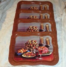 Original Coca Cola 1962 TV Tray Ham & Coke by Candlelight Set of 4 picture