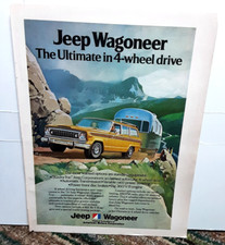 1974 Jeep Wagoneer Ultimate 4 Wheel Drive Original Print Ad 70s picture