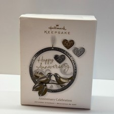 Hallmark Keepsake 2010 Anniversary Celebration Ornament NIB 10th 25th 50th picture