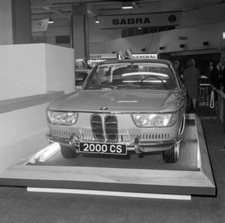 BMW 2000CS Coupe Motor Show Advertising 1965 Car Old Photo picture