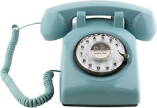 Sangyn Retro Rotary Dial Phone 1960s Style Vintage Telephone Old-Fashioned Desk picture