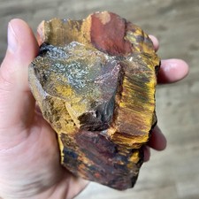 Rare Rainbow Marra Mamba Tiger Eye Lapidary Rough 2 Pounds 8 Oz picture