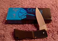 Vintage Gerber Micro LST Nos Black Model 200 W/Box & Papers Unused picture