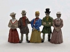 John Hine Studios Alpine Village Carolers Mini Figures Pewter 6128 VTG picture