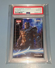 2025 Topps Chrome Marvel Studios Thanos Black Wave #100 09/10 PSA 10 picture