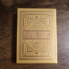 DKNG Gold Wheels Limited Edition Playing Cards New Sealed Art of Play Rare Deck picture