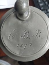 Pewter Tankard engraved on top 1878 seems pretty damn old to me (like me) Herold picture