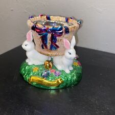 2004 Christopher Radko Easter, Three Bunny Easter Bowl picture