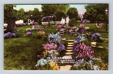 Lewisburg WV-West Virginia, The General Lewis Hotel Gardens Vintage Postcard picture