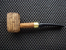 Missouri Meerschaum Corn Cob Pipe Washington Bent Black Danish Stem picture