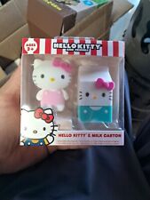 Hello Kitty and Friends Sanrio Hello Kitty and Milk Carton Flocked Figure NEW picture