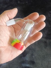 14mm 45° Glass Ash Catcher Reclaimer with Silicone Container picture