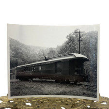 Vintage Buffalo Creek & Gauley Dining Car X6 Railroad Photo 4x5 B&W Original picture