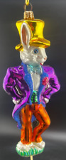 CHRISTOPHER RADKO RARE PETER COTTONTAIL GOLD TOP HAT EASTER CHRISTMAS ORNAMENT picture