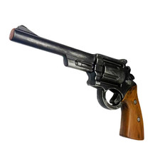 Wasteland Western-Style Revolver Prop – 12” Long-Barrel Foam Gun, Retro Post-Apo picture