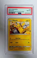 Pokemon TCG Pikachu 25/25 McDonald's 25th Non Holo Card - PSA 8 - TRUSTED SELLER picture
