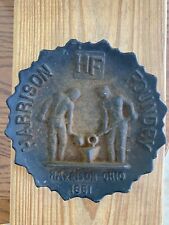 CAST IRON PLATE HARRISON FOUNDRY picture