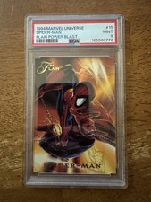1994 Flair Marvel Universe Annual Power Blast SPIDER-MAN #15 Graded PSA 9 MINT picture