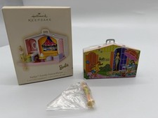 Hallmark Keepsake 2007 Barbie Family Deluxe House 2 Pieces Ornament Rare NIB picture