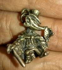 Disney Pinocchio HONEST JOHN 925 Sterling Silver 1940s solid cast figural charm  picture