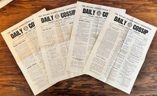 CUNARD LINE STEAMSHIP NEWSPAPERS SAMARIA DAILY GOSSIP 1927 ROTARY INTERNATIONAL picture
