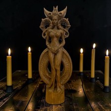 Hecate Statue Greek Goddess Hexe for Pagan Home Altar Wicca Statue Hekate Altar picture