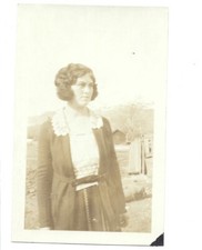 c1900s Pretty Beautiful Gorgeous Woman Well Dressed Real Photo RPPC Postcard picture