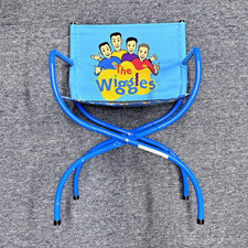 The Wiggles Children’s Blue Director Chair Folding 24” Tall VERY RARE ITEM picture