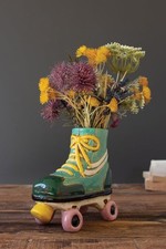 KALALOU Ceramic Roller Skate Planter, 8.5-inch Height, Home Decor, CDV2301 picture
