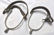 Vintage Ulite Hunting/riding Spurs Leather Strap picture