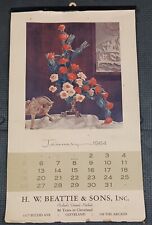 1964 Advertising Calendar Diamond Merchant H.W. BEATTIE & SONS Cleveland picture
