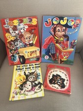 Vintage 1940s–60s Children’s Books Lot Jeepers JoJo Coloring + Fuzzy Wuzzy Bears picture