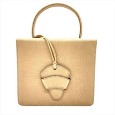 LOEWE Barcelona Leather Handbag Beige 22x19cm Made in Spain (Ages 14+) picture