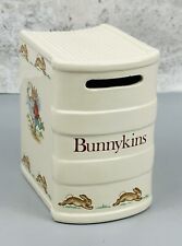 Vintage 1936 Porcelain Bunnykins Book Coin Bank Rabbits Royal Doulton *Read picture