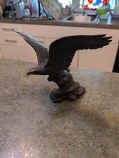 Vintage Bronze Eagle Poised For Glory Takin Flight Ronald Van Ruyckevelt 9