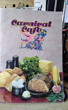 Vintage Carnival Cafe Restaurant Menu Paper MenuOriginal  picture