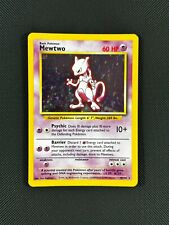 Mewtwo 10/102 Holo Pokémon Card Base Set Unlimited Rare Holo LP picture