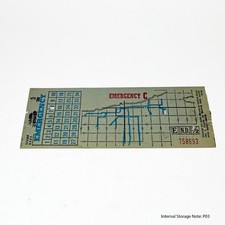 Vintage Chicago Transit Authority CTA Emergency C Paper Pass Ticket Railroadiana picture