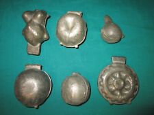 Lot of  Antique Pewter Ice Cream Molds Eppelsheimer Rare Fig Turkey Fruit Rotary picture