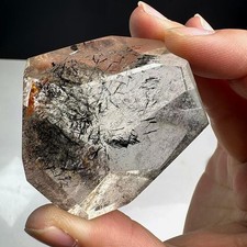 113g Natural quartz tourmaline crystal freeform specimen energy healing picture