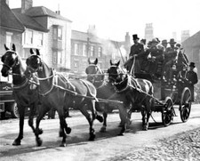 Riding the Fair in the old stagecoach Old Photo picture