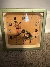 Vintage 1930’s LUX “SHOE SHINE BOY ANIMATED CLOCk Runs Great picture