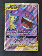Pokemon Gengar Mimigma GX 164/181 Teams Are Trumps German Pokemon TCG Poor picture